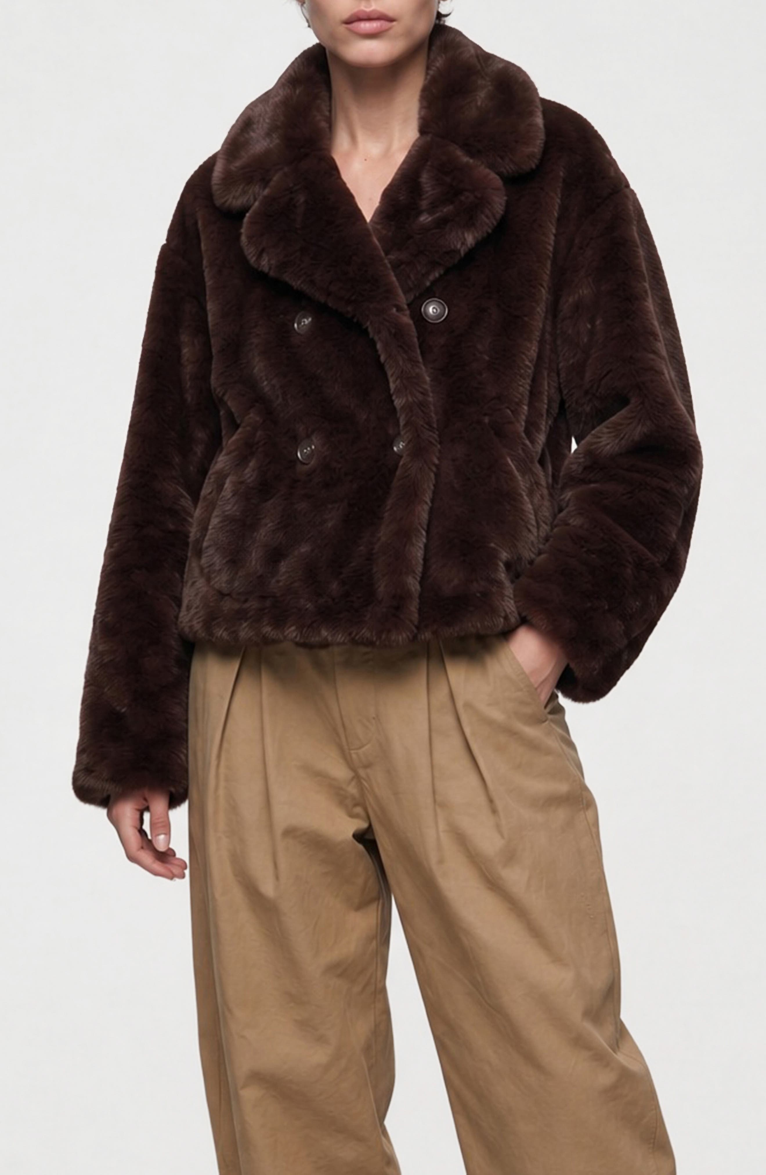 Push Faux Fur Coat