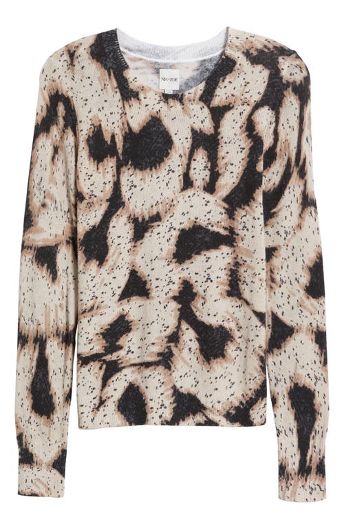 Nic + Zoe Nic+zoe Abstract Animal Print Supersoft Sweater In Neutral