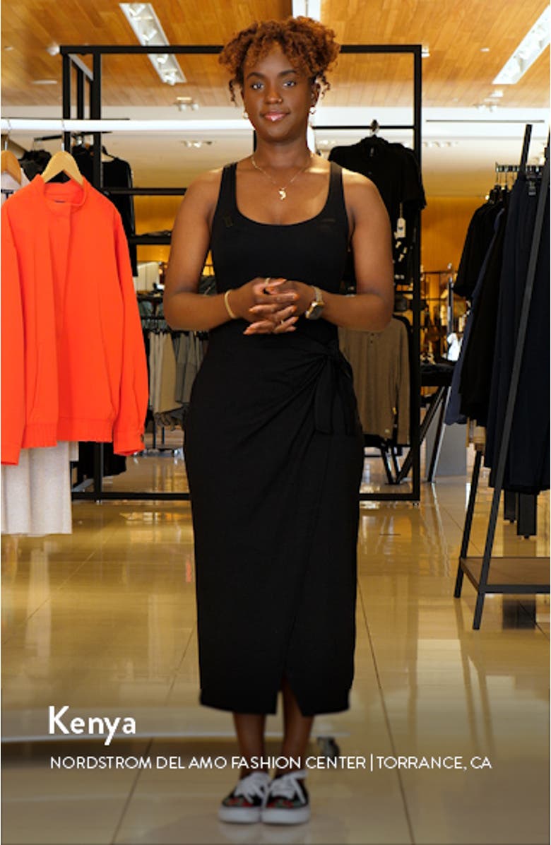 French Connection Zena Jersey Faux Wrap Midi Dress | Nordstromrack