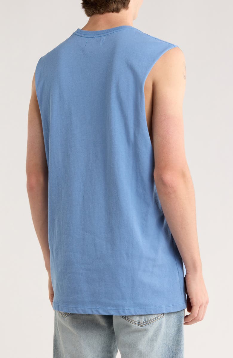 Junk Food NFL Chargers Cotton Graphic Muscle Tee, Alternate, color, Blueberry