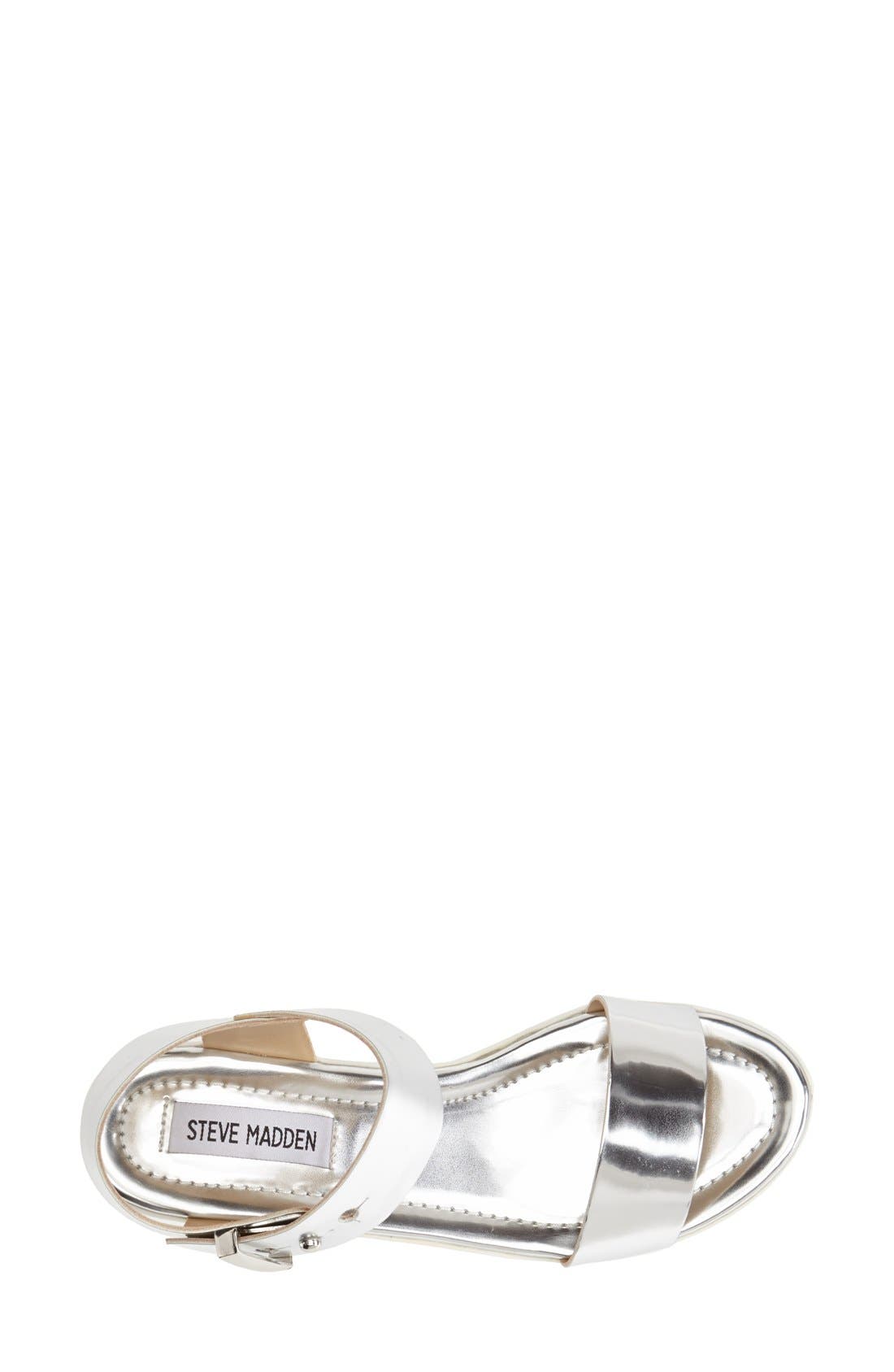 'Surfside' Platform Sandal, Alternate, color, SILVER