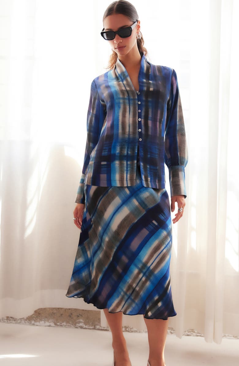 FIFTEEN TWENTY Mia Print Midi Skirt, Alternate, color, Print