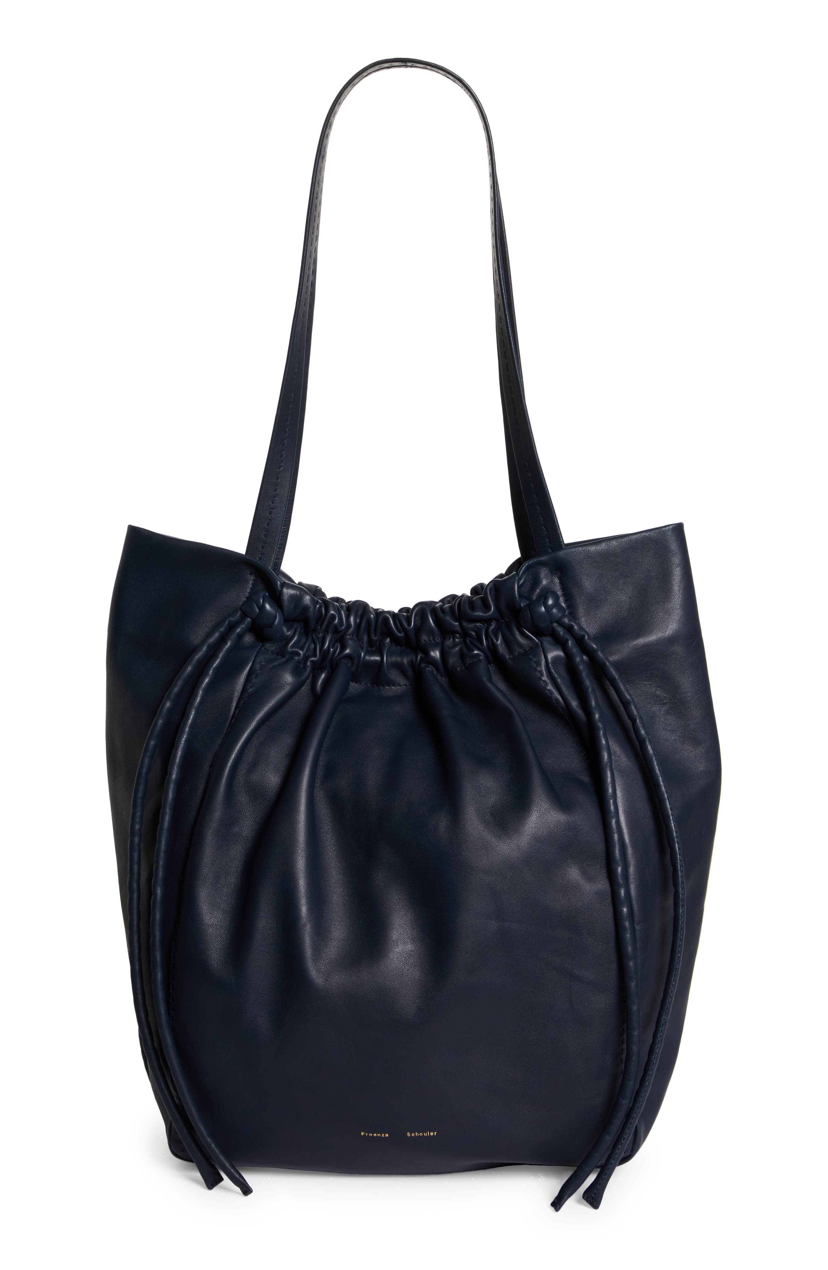Drawstring Tote, Main, color, 410 DARK NAVY