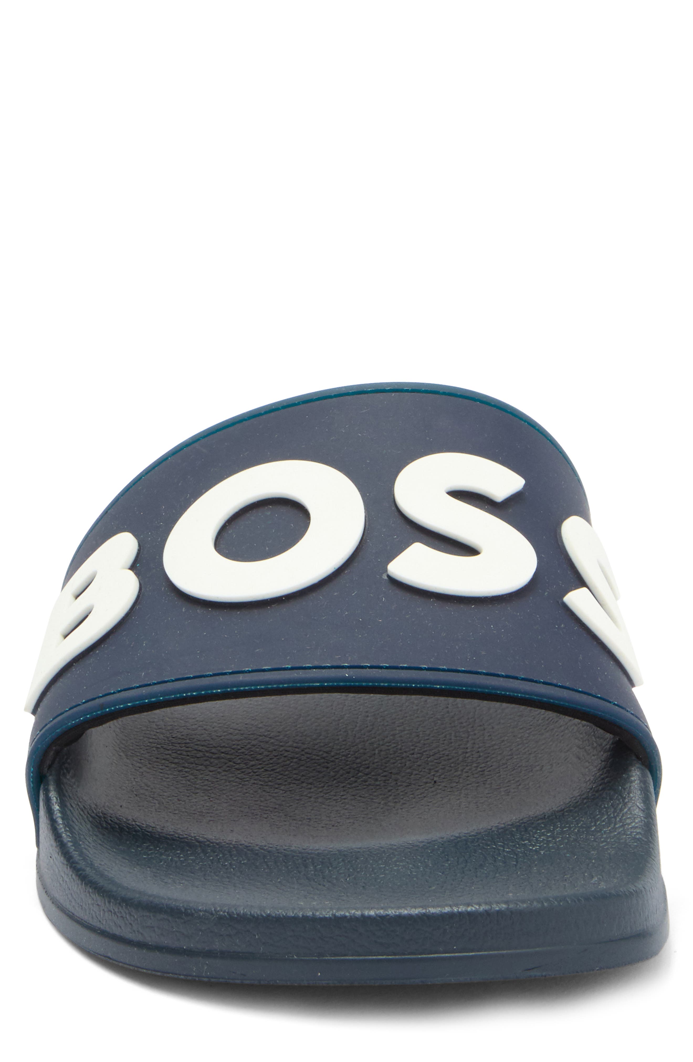 BOSS Kirk Slide Sandal, Alternate, color, Charcoal