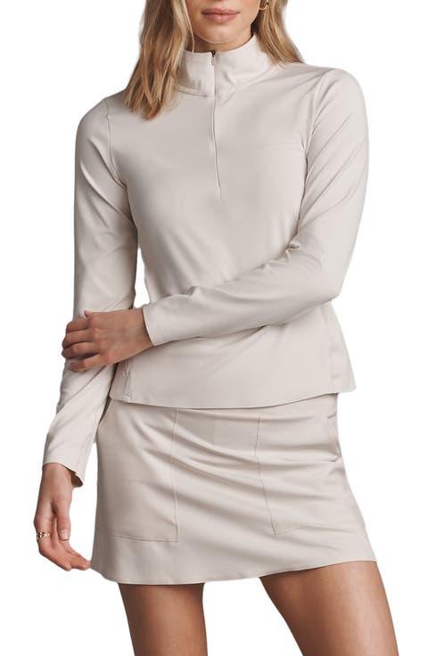 Stand Rib Quarter Zip Pullover