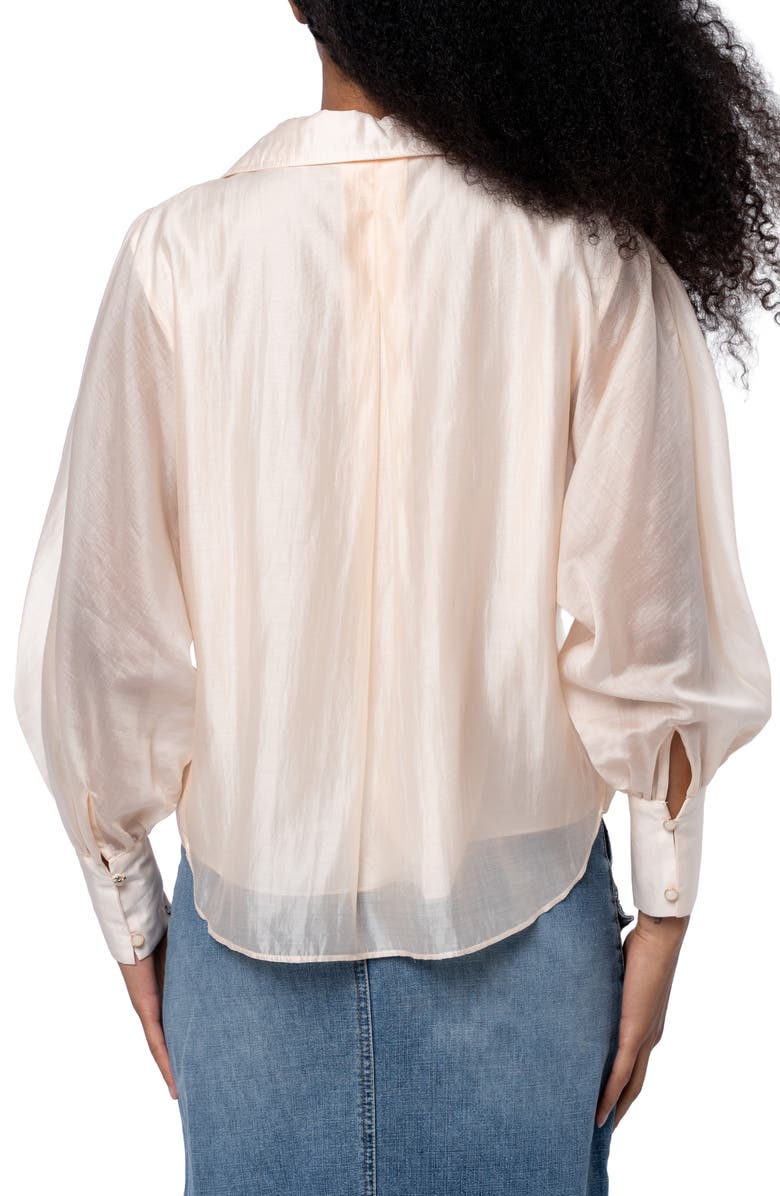 CIEBON Georgina Quarter Zip Top, Alternate, color, Cream