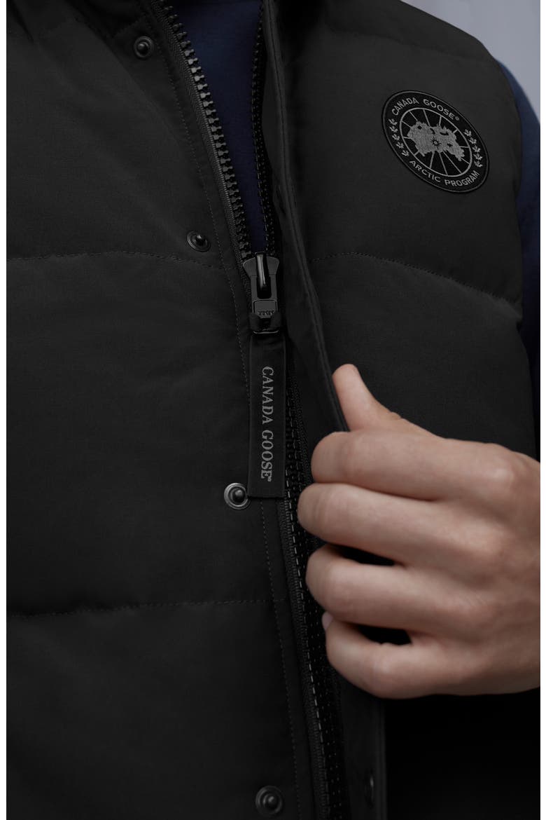 Garson Water Repellent 625 Fill Power Down Vest, Alternate, color, BLACK