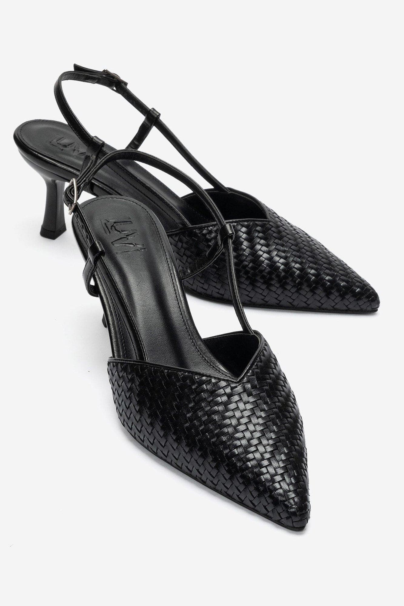 Mavero Slingback Stiletto Pump, Main, color, Black