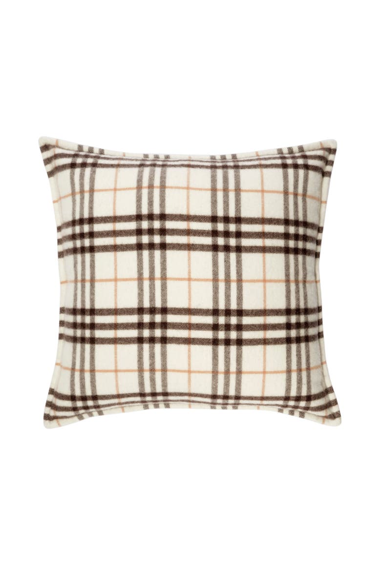 Check Cashmere Cushion, Main, color, Pebble grey