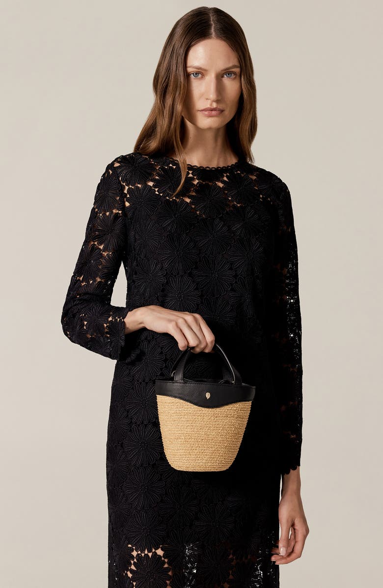 Helen Kaminski Ama Braided Raffia Bucket Bag, Alternate, color,