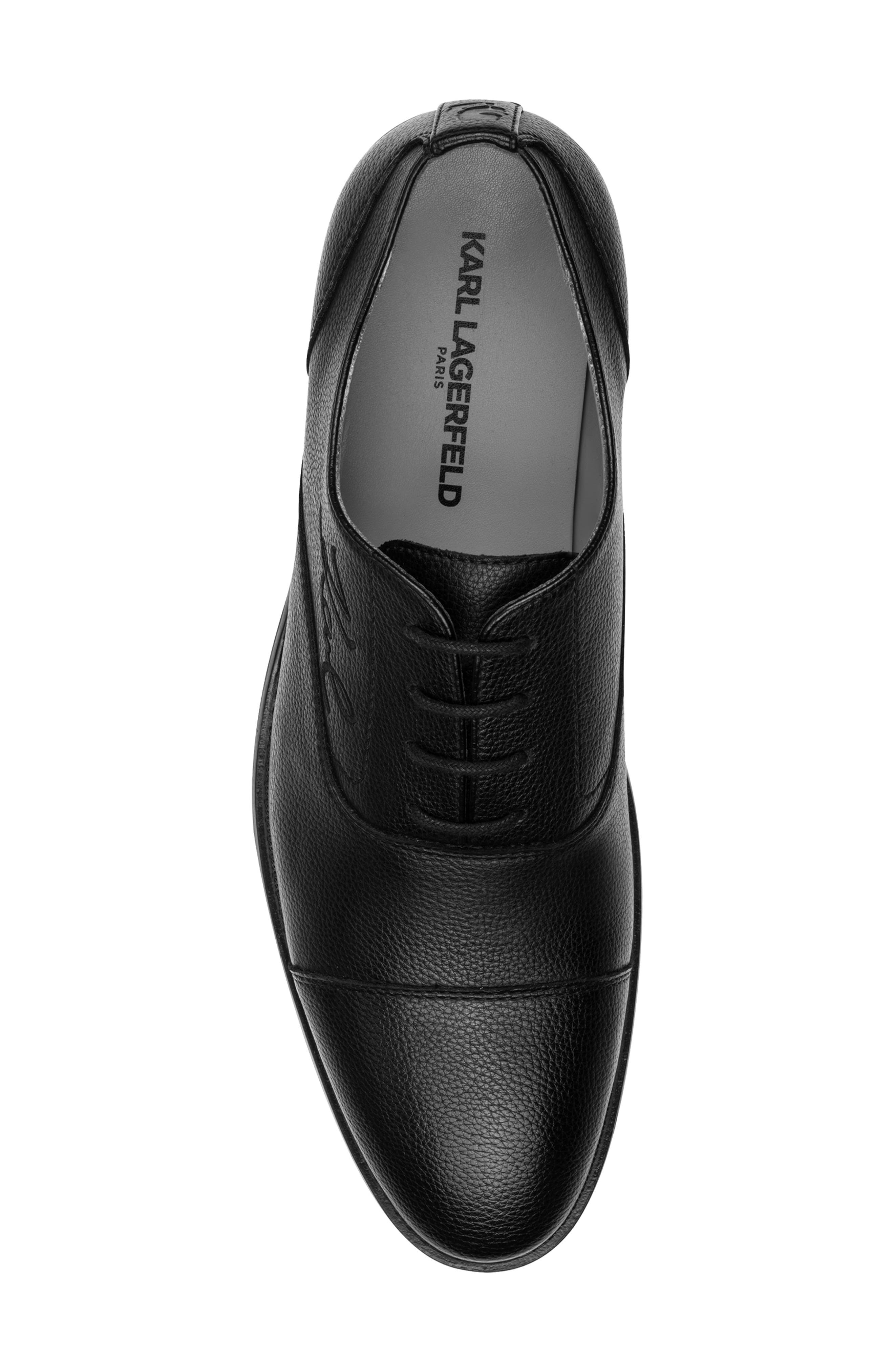 KARL LAGERFELD PARIS Firmin Cap Toe Oxford, Alternate, color, Black