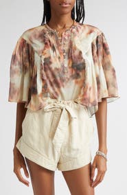 Isabel Marant Étoile Veelia Flutter Sleeve Top