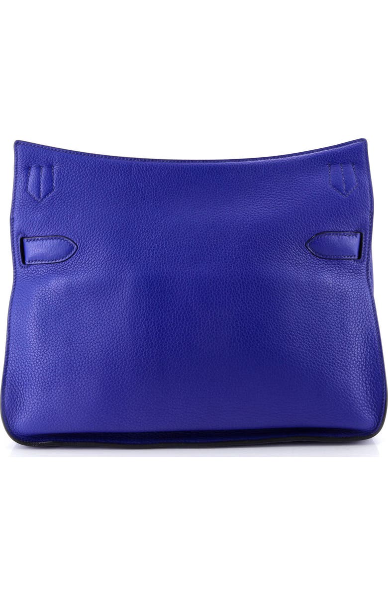 Pre-Owned Hermes Jypsiere Bag Clemence 34, Alternate, color, Bleu Electrique
