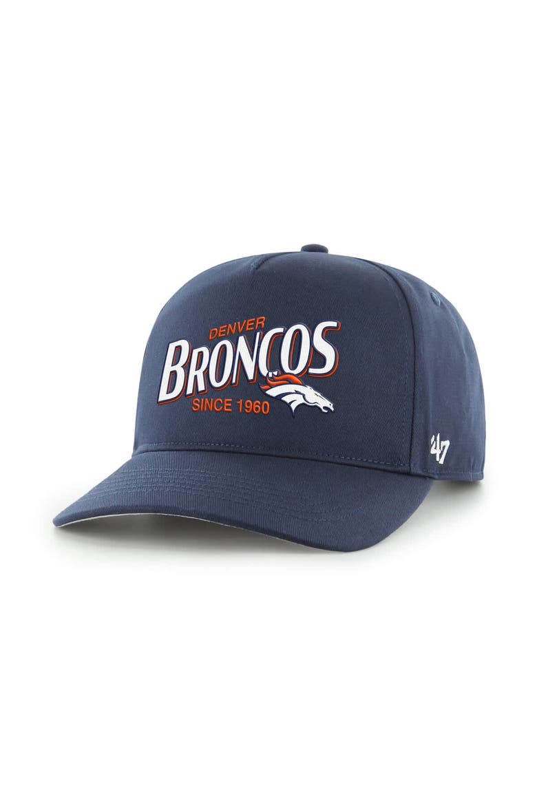 Men's '47  Navy Denver Broncos Region Adjustable Hitch Hat, Main, color, Navy
