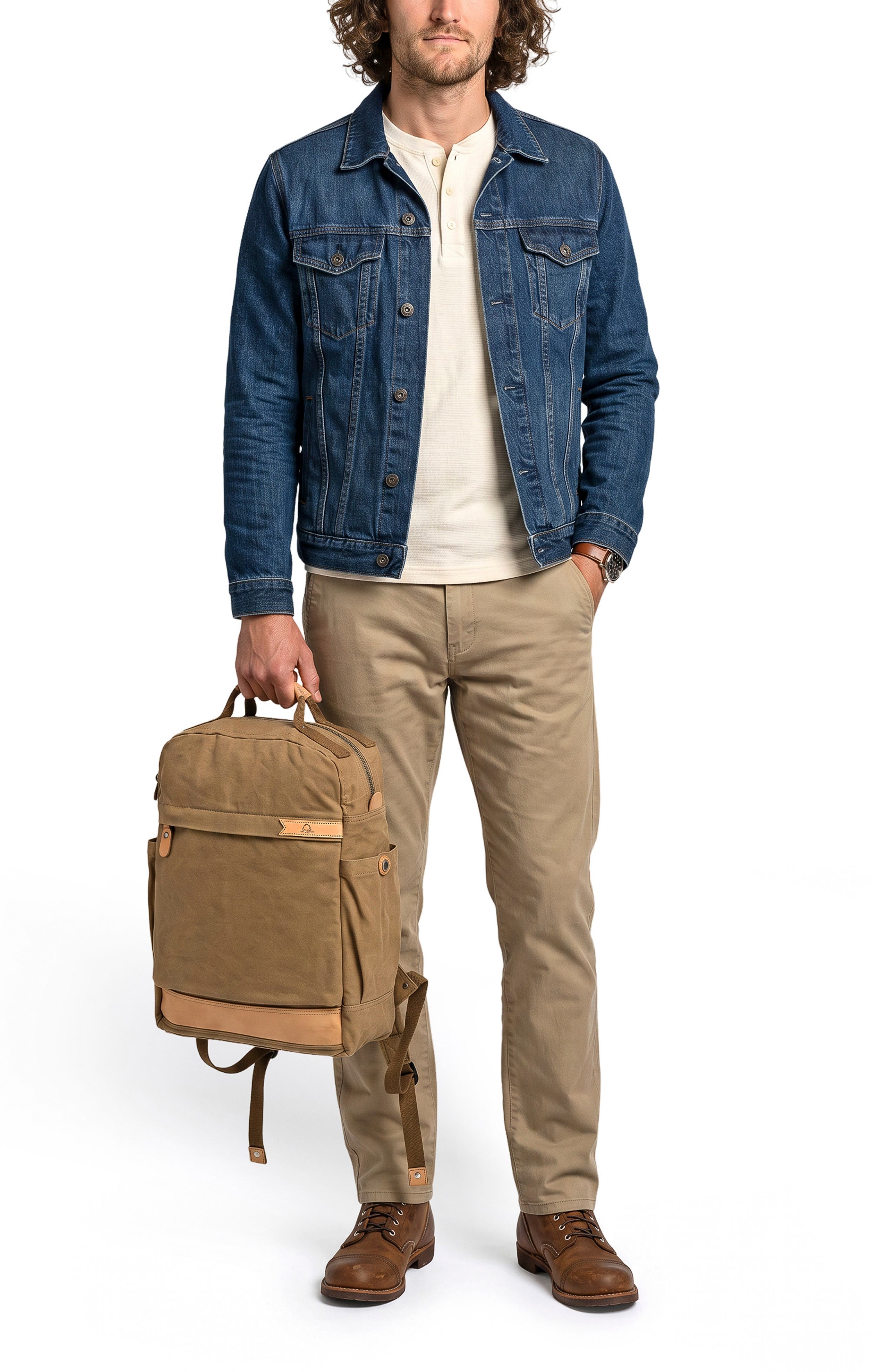 Tila Canvas Backpack, Alternate, color, KHAKI