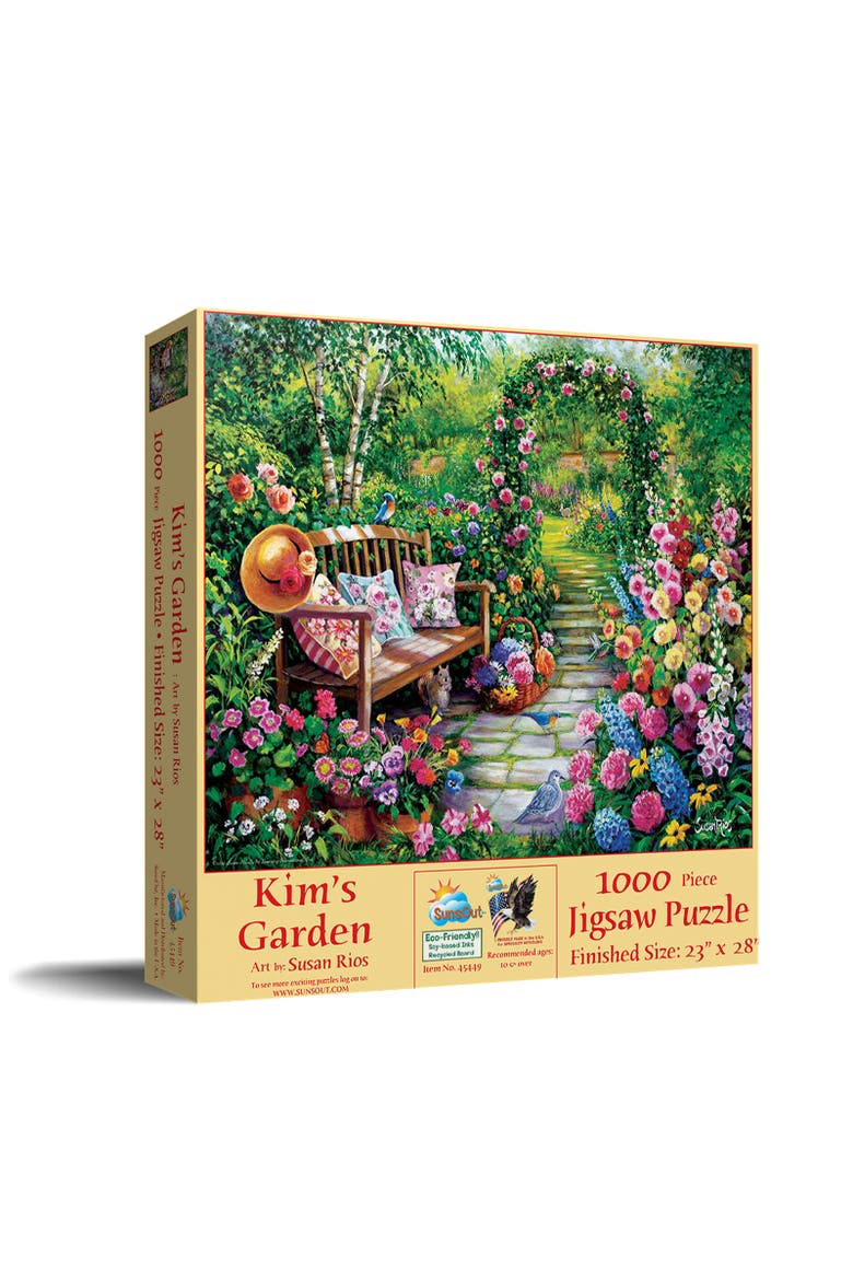 Kim's Garden 1000 piece Jigsaw Puzzle for Adults, Main, color, Multicolor
