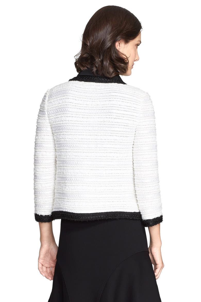 Tweed Jacket, Alternate, color, CREAM/CAVIAR