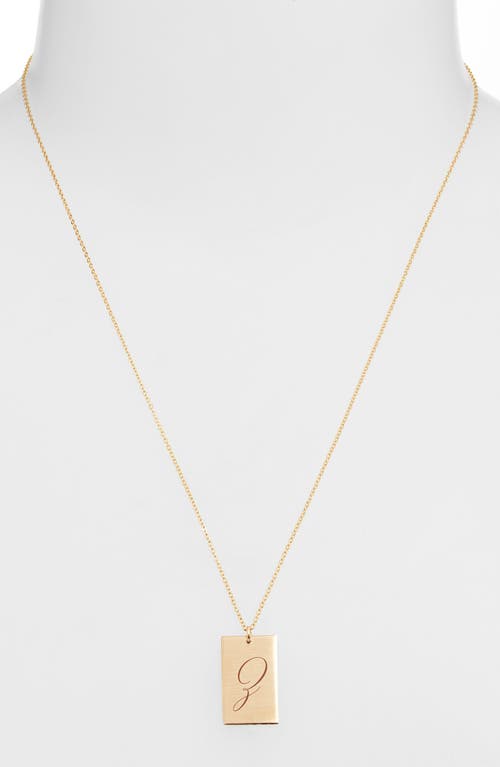 Set & Stones Stella Initial Pendant Necklace In Gold/z