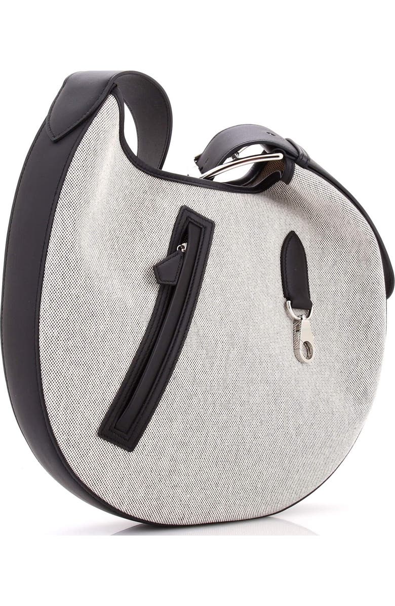 Pre-Owned Hermes Arcon Bag Toile and Leather, Alternate, color, Noir