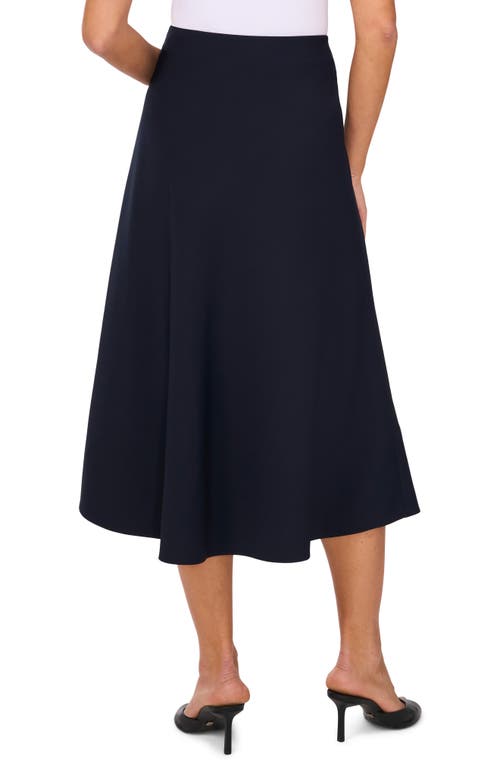 Shop Vince Camuto Easy Midi Skirt In Evening Navy