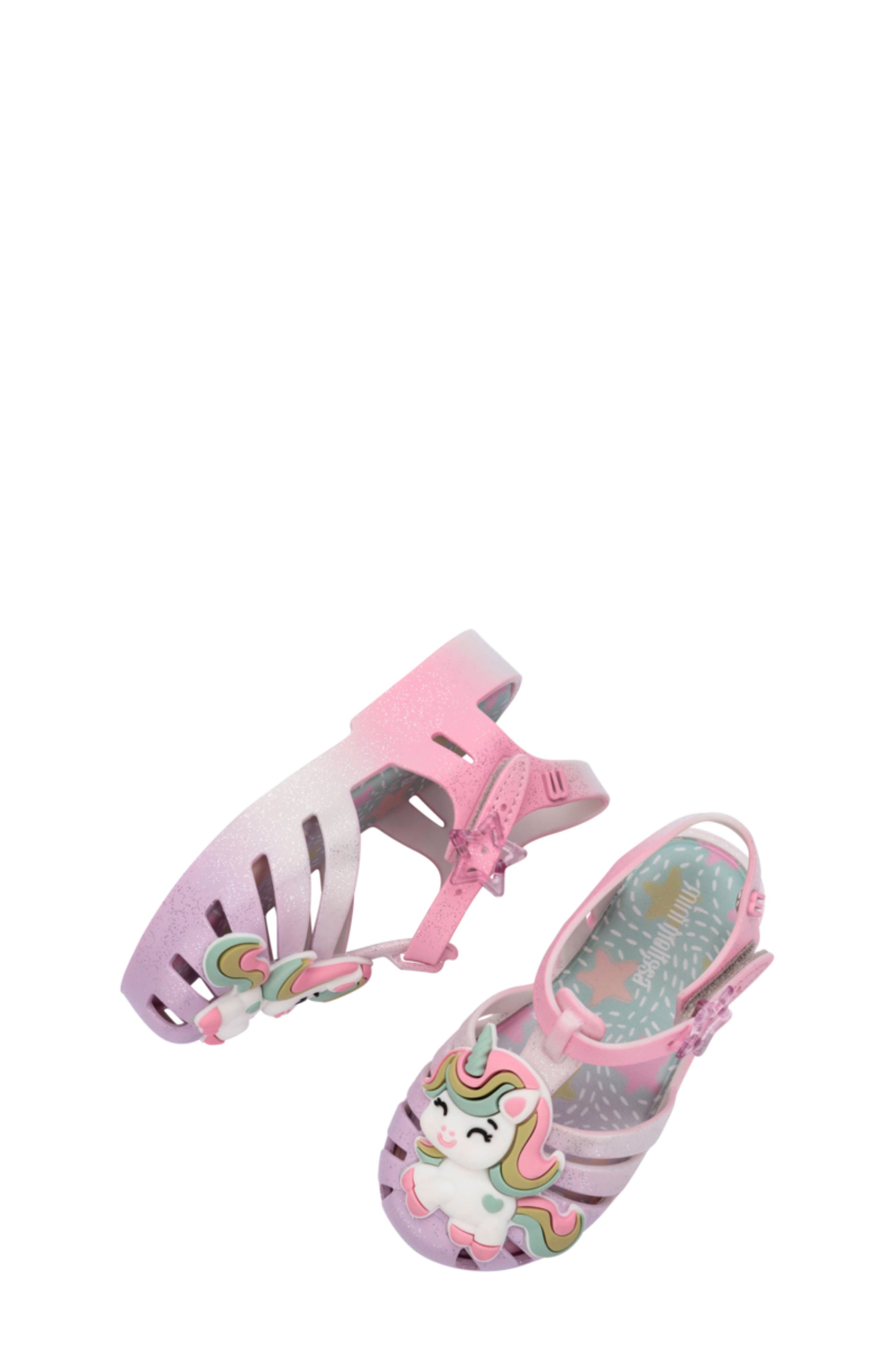 Mini Melissa Kids' Mini Possession Sandal, Alternate, color, Yellow/ Pink/ Purple/ Green