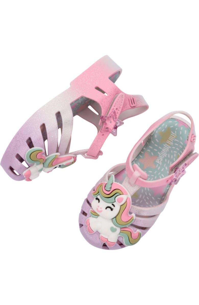 Mini Melissa Kids' Mini Possession Sandal, Alternate, color, Yellow/ Pink/ Purple/ Green