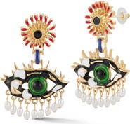 SPHERA MILANO Evil Eye Drop Earrings