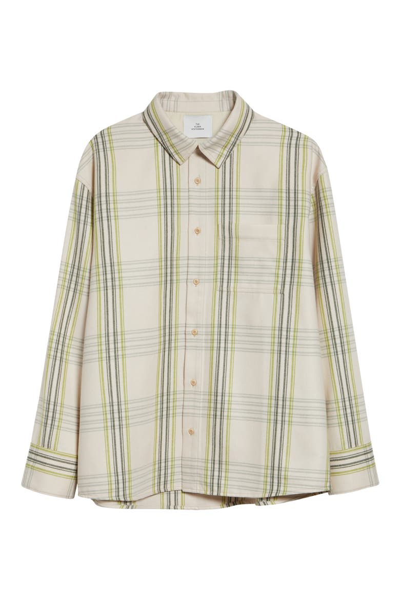 Cashlite Plaid Wool & Cashmere Overshirt, Alternate, color, SNAP PEA PLAID