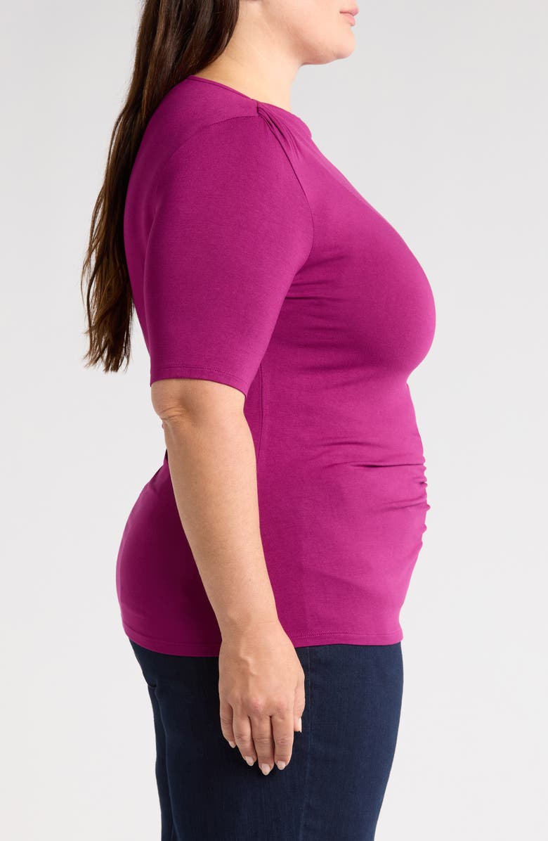 Universal Standard Louise Boatneck Stretch Jersey Top, Alternate, color, Rothko Purple