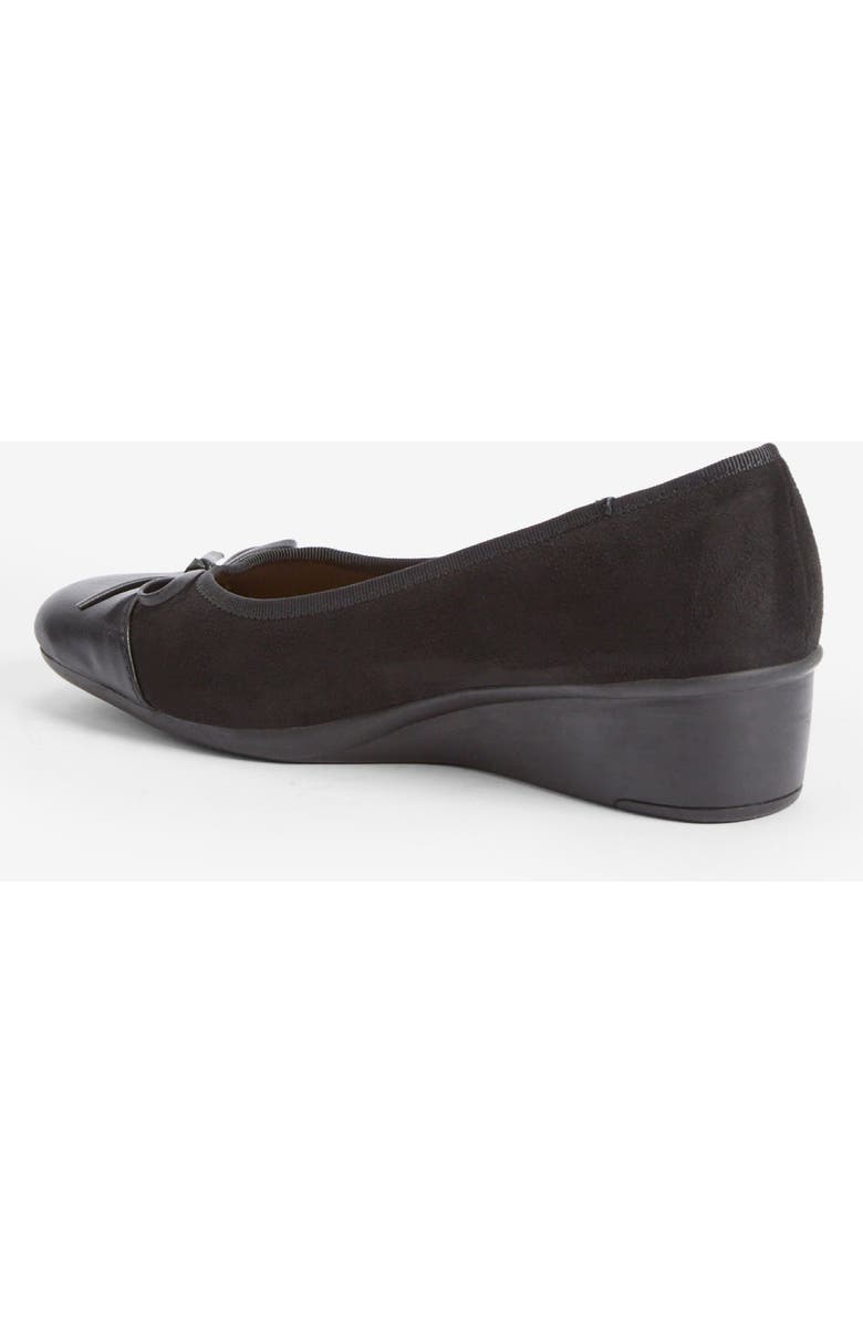 Comfortview The Jade Slip On Wedge, Alternate, color, Black
