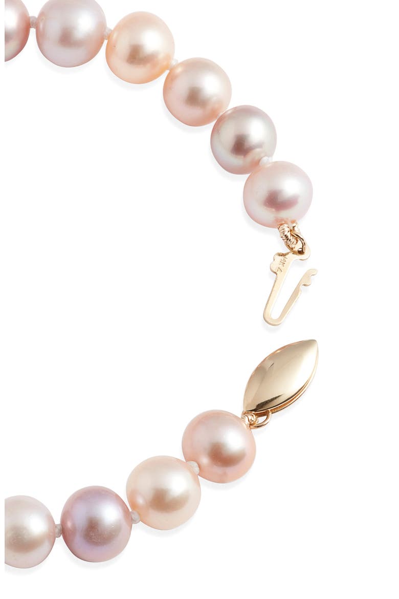 Freshwater Pearl Bracelet, Alternate, color, BLUSH- 14K YELLOW GOLD