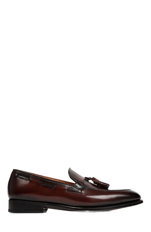 Anthony Veer Camden Tassel Loafer In Cafe Noir Brown