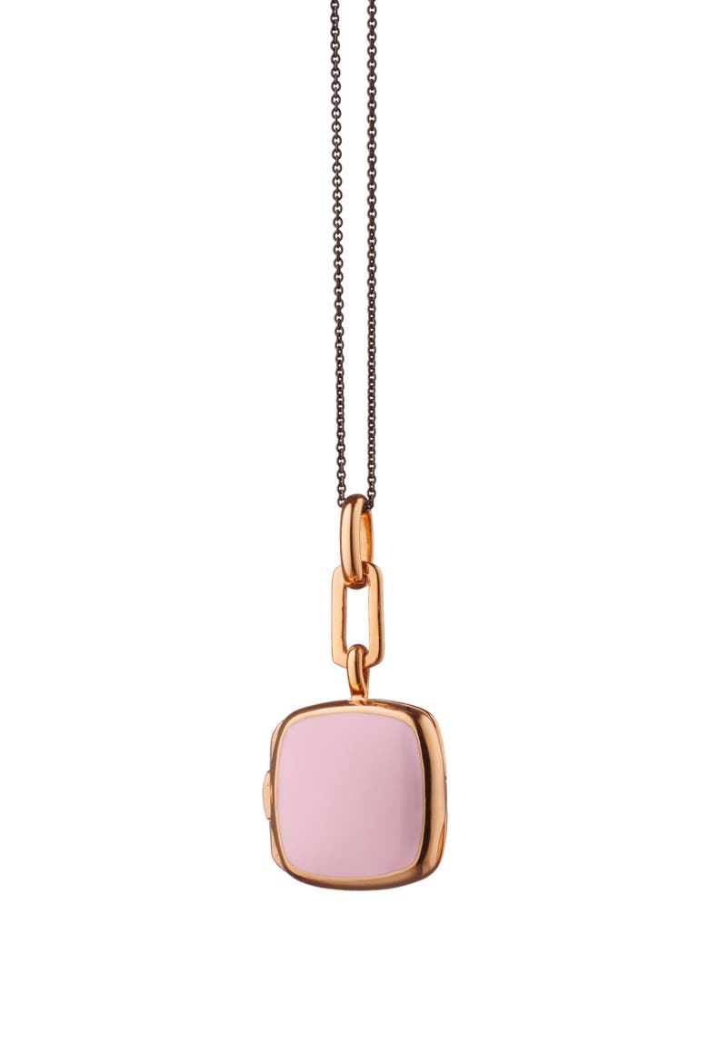 Enamel Cushion Locket Necklace video