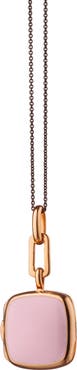 Monica Rich Kosann Enamel Cushion Locket Necklace