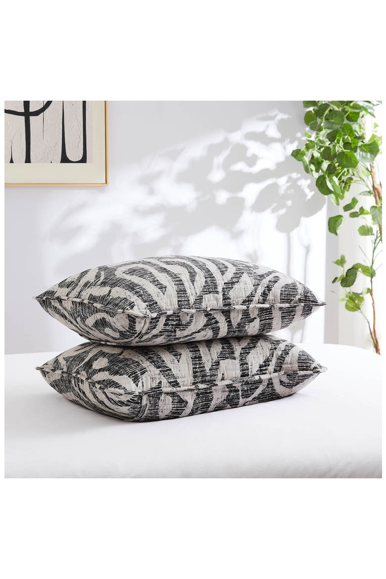 Khari Quilt & Sham Set, Alternate, color, CHARCOAL