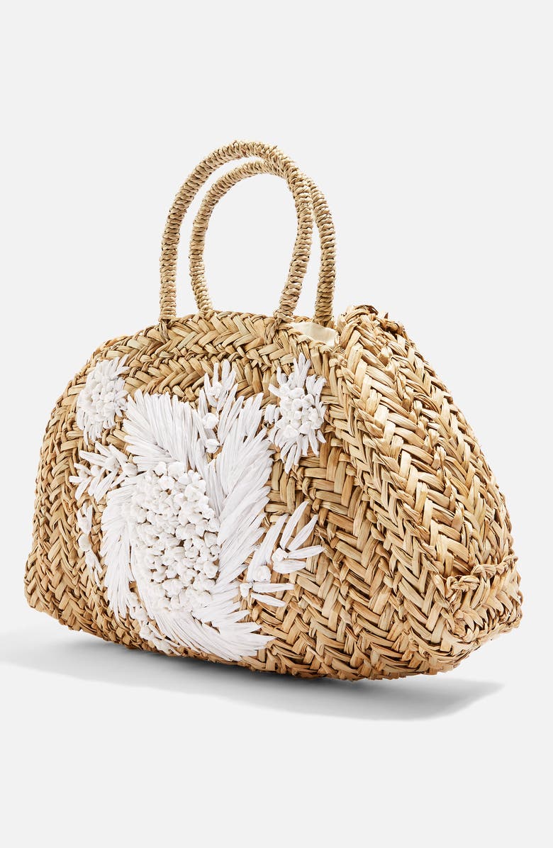 Topshop Brighton Floral Tote Bag, Alternate, color,