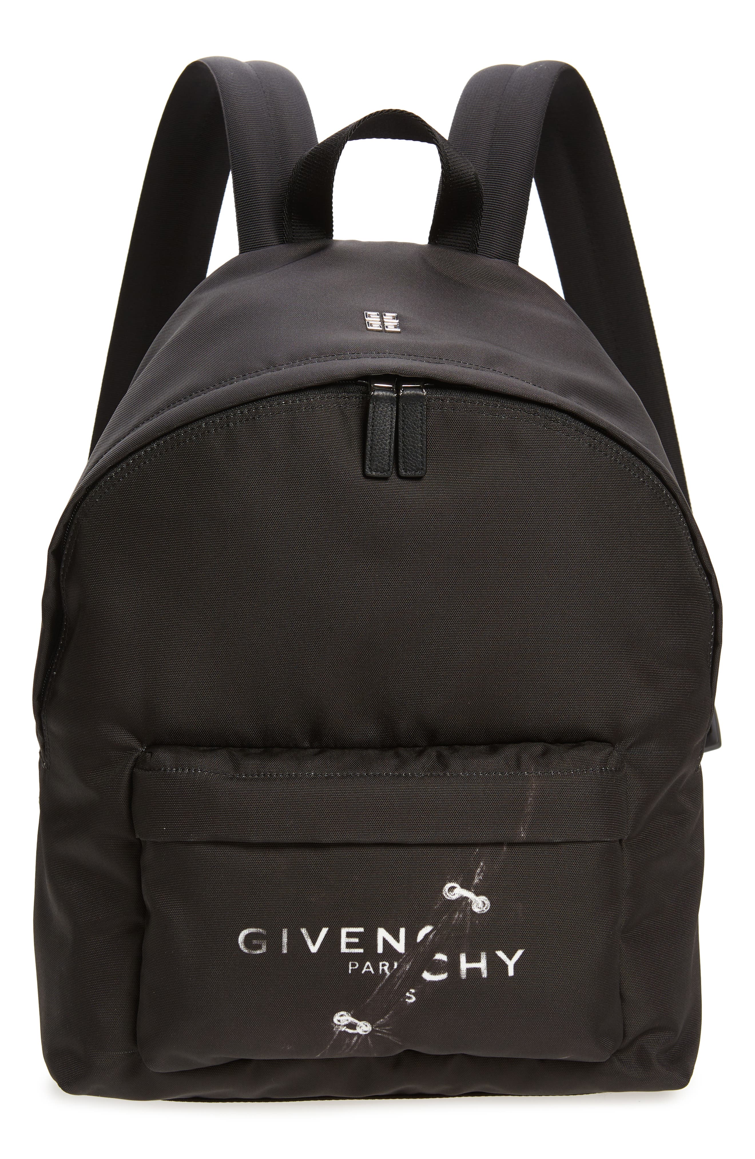 Givenchy Trompe l'Oeil Ring Logo Backpack, Main, color, 