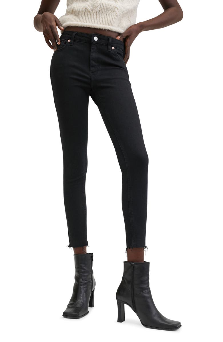 MANGO Crop Skinny Leg Jeans, Main, color, 