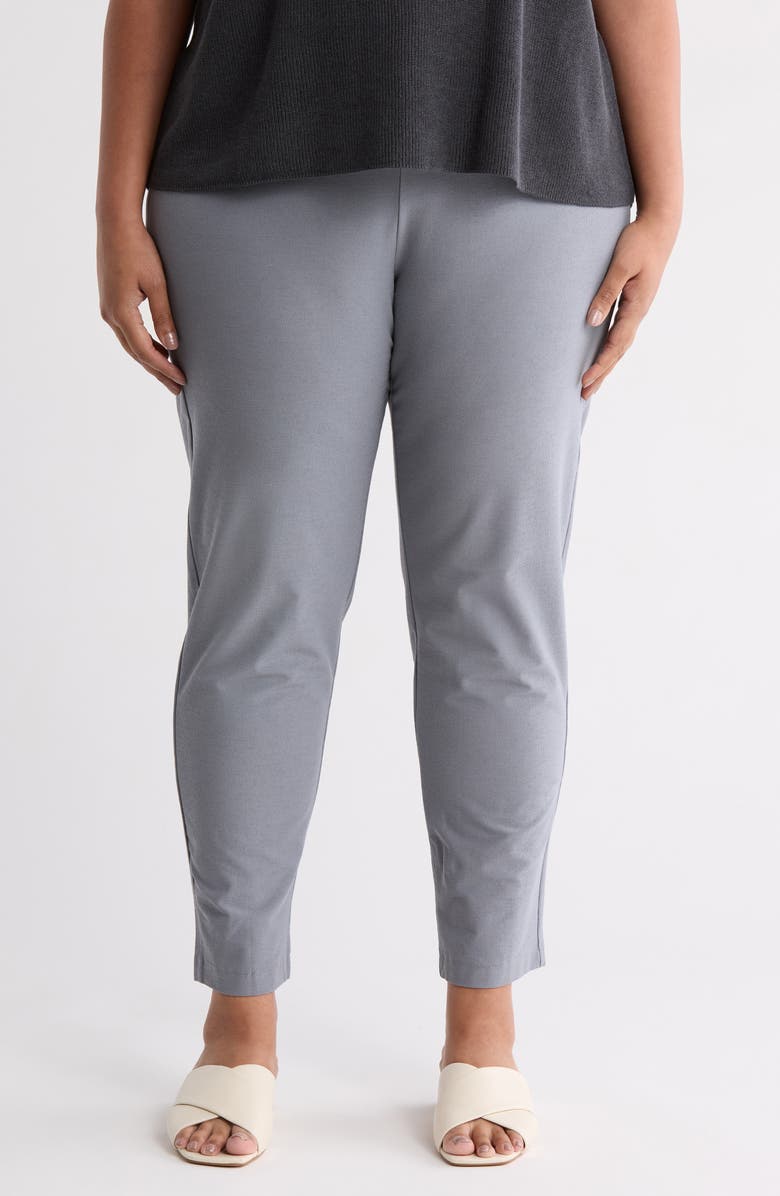 Eileen Fisher Slim Ankle Pants, Main, color, Steel