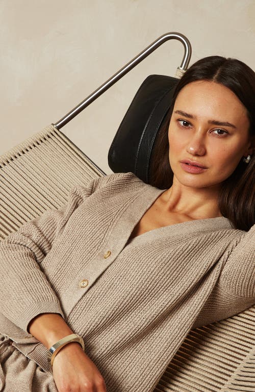 Oyun Kate Funnel Neck Sweater In Brown