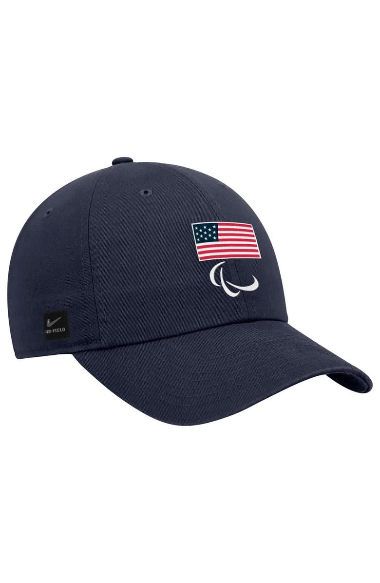 Nike Men's Nike Navy U.S. Paralympics Club Adjustable Hat, Alternate, color, Navy