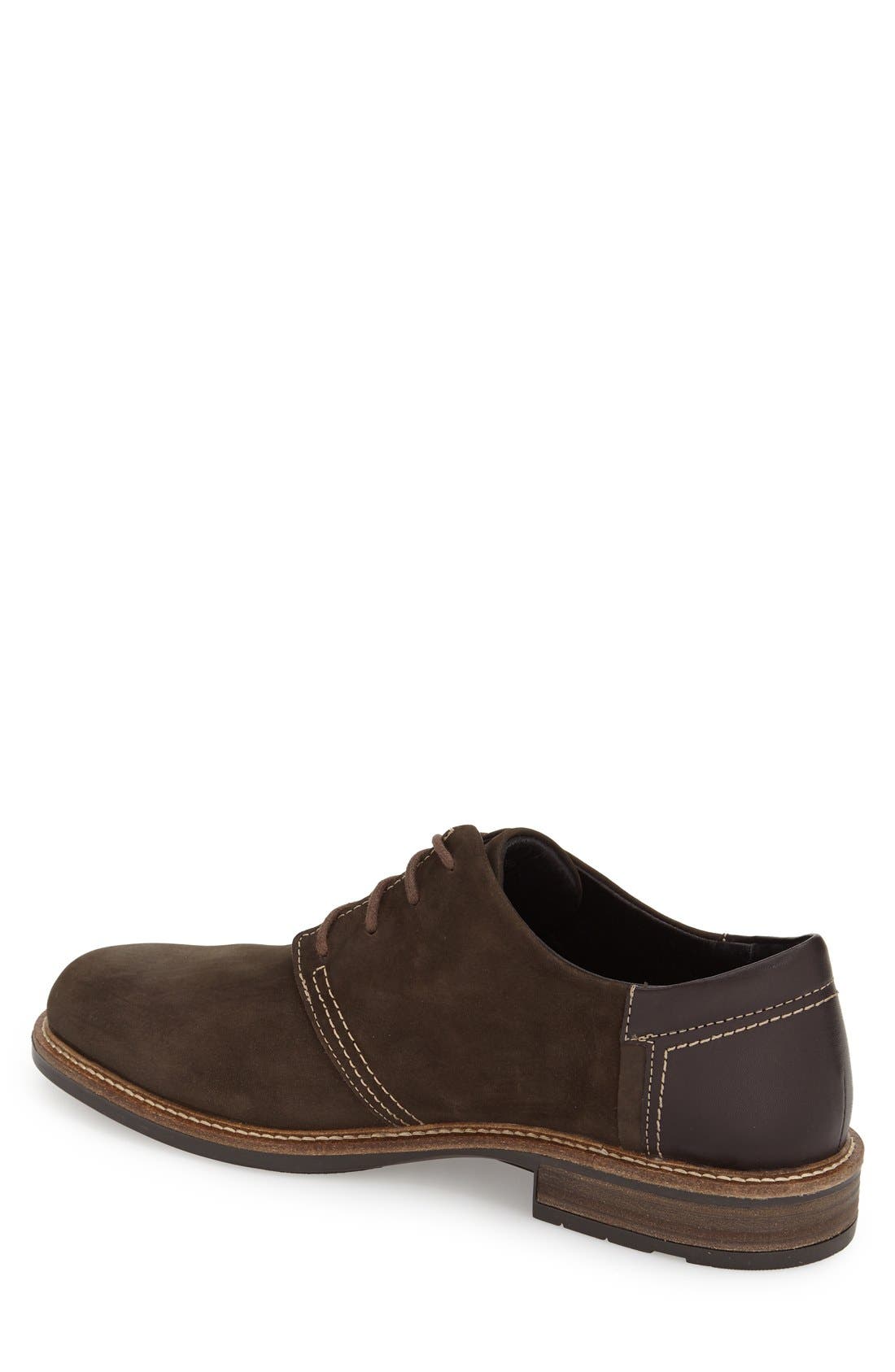 Plain Toe Derby, Alternate, color, OILY BROWN/ FRENCH ROAST