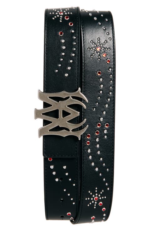 MA Studded Leather Belt