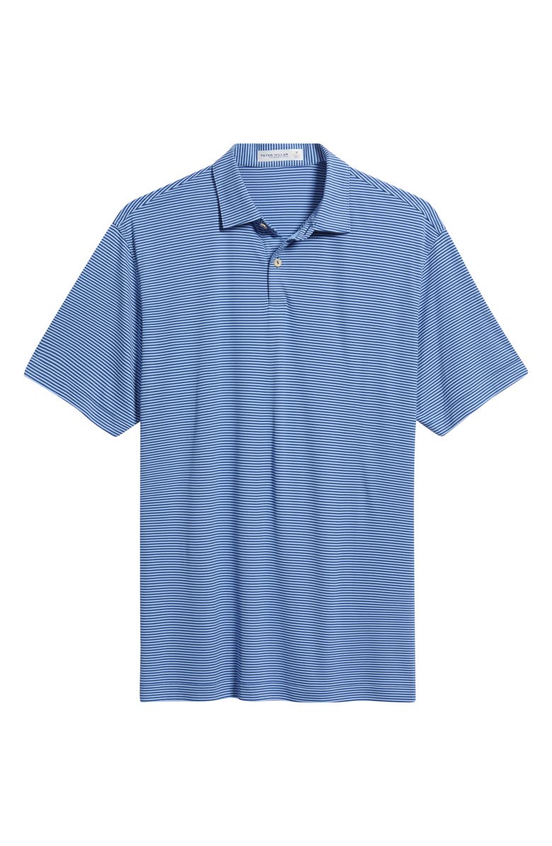 Peter Millar Market Stripe Featherweight Performance Polo, Alternate, color, Windsor Blue