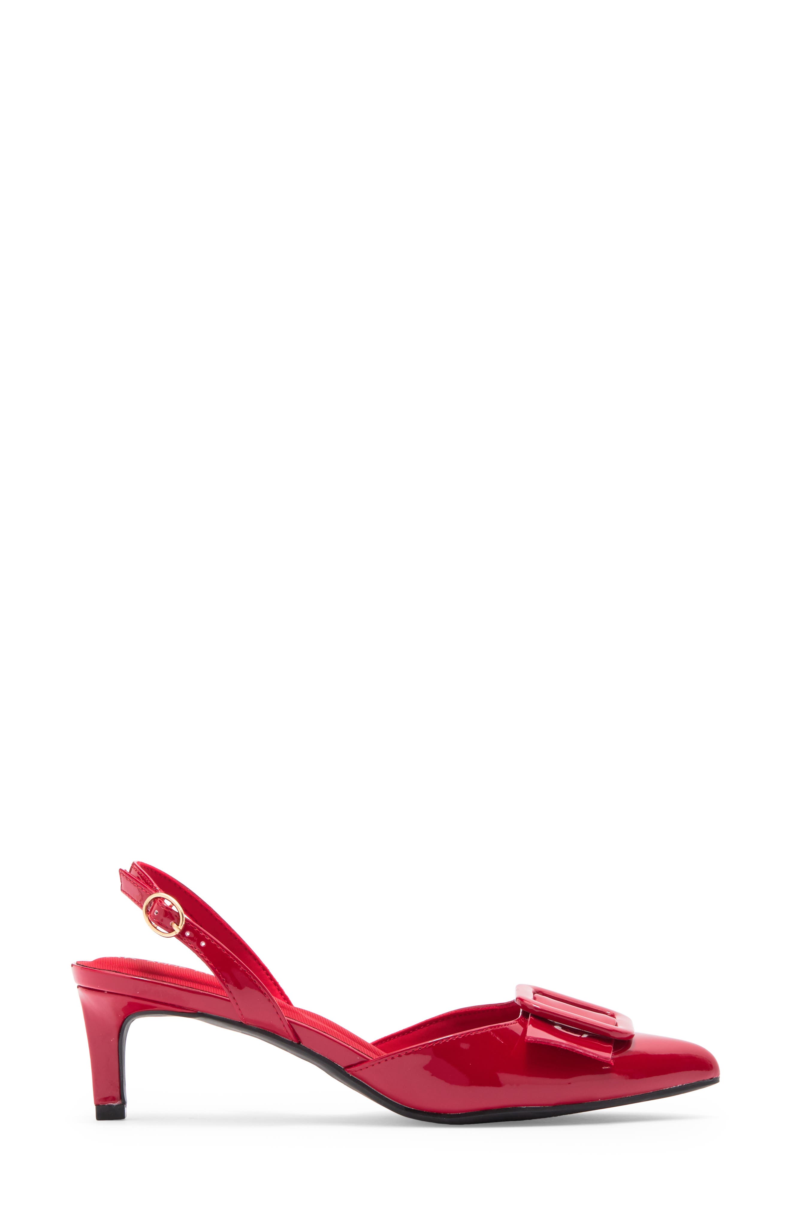 Anne Klein Bernette Bow Pump, Alternate, color, Lipstick Red Patent