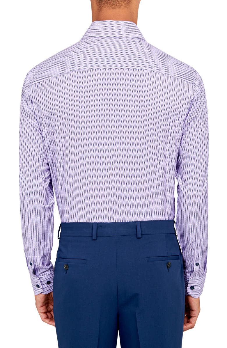 W.R.K Zigzag Stripe Performance Dress Shirt, Alternate, color, Pink