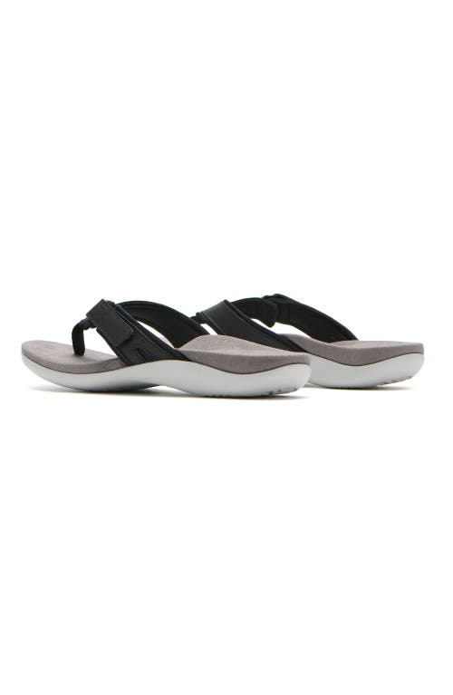 Abeo Oasis Sport Flip Flop In Black - Regular