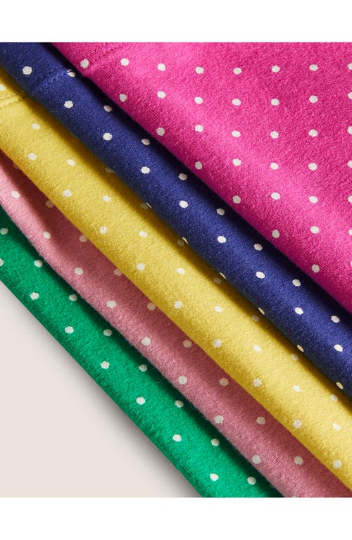 Mini Boden Kids' Polka Dot Assorted 5-pack Cotton Leggings