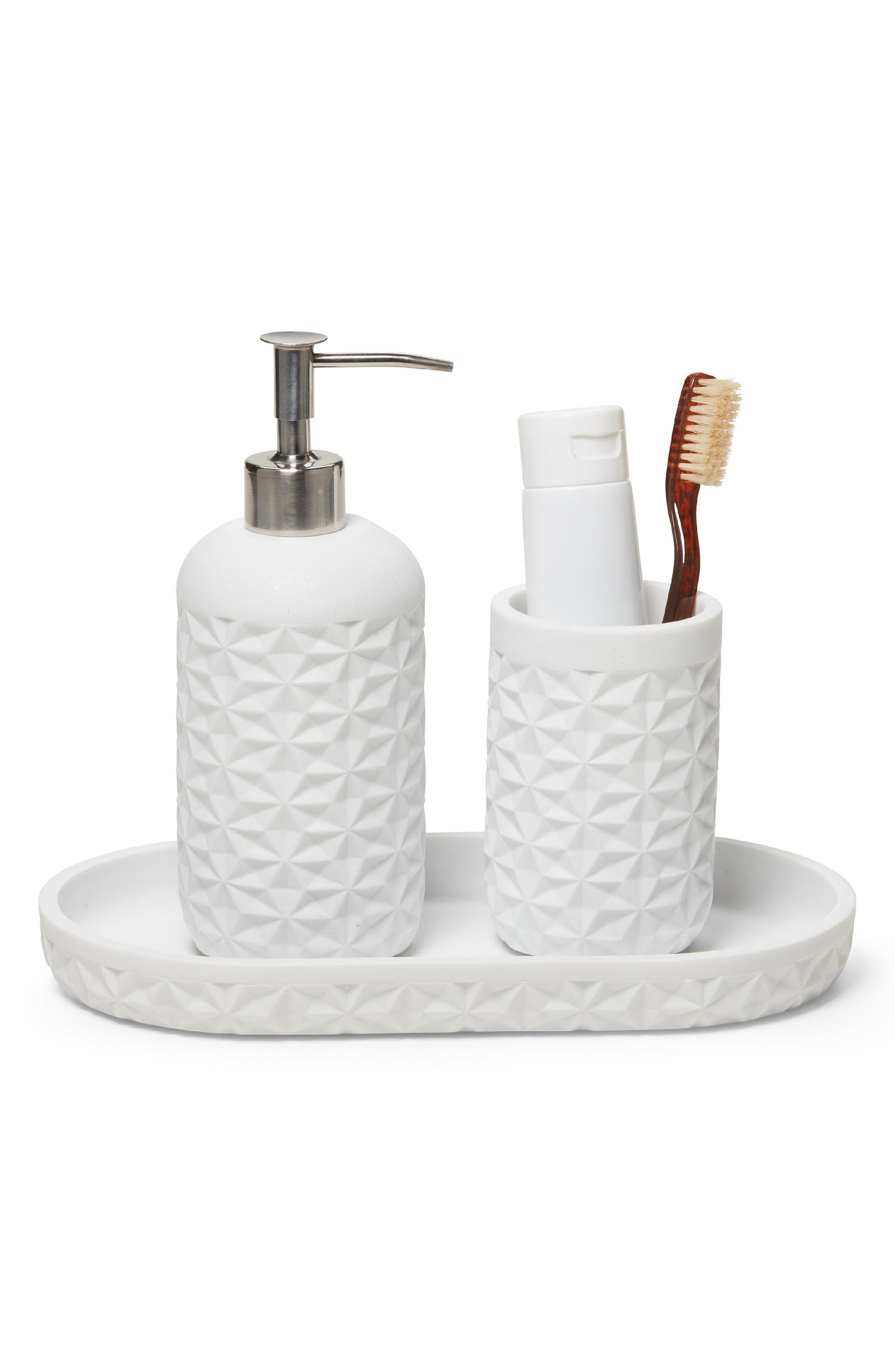ROSELLI TRADING COMPANY Quilted 3-Piece Bathroom Set