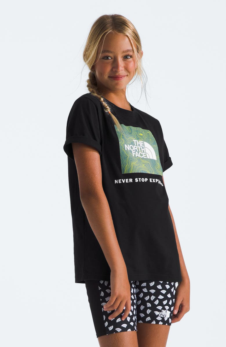 The North Face Kids' Never Stop Exploring Cotton Graphic T-Shirt, Alternate, color, 